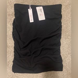 Black Sundry for Evereve Ruched soliel skirt Sz 1 NWT
